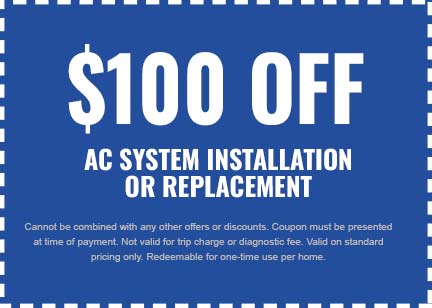 Discounts on AC System Installation or Replacement