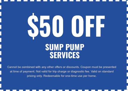 Discounts on Sump Pump Services