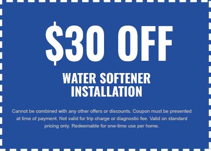 Discounts on Water Softener Installation