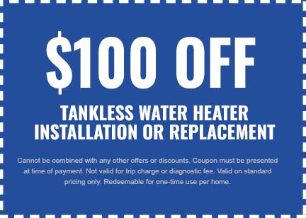 Discounts on Tankless Water Heater Installation or Replacement