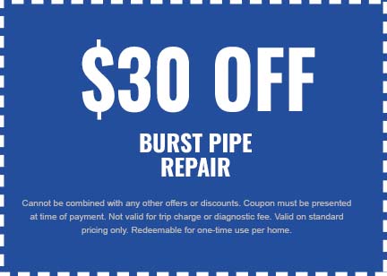 Discounts on Burst Pipe Repair