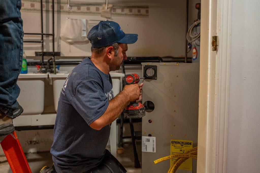 Professional furnace installation by Postma Heating and Cooling